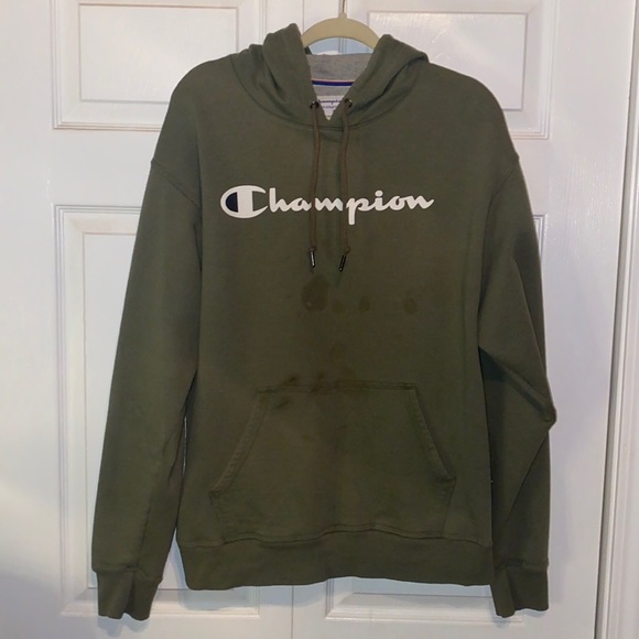 Men’s Forest 🌳 Green Champion Hoodie - Picture 2 of 5